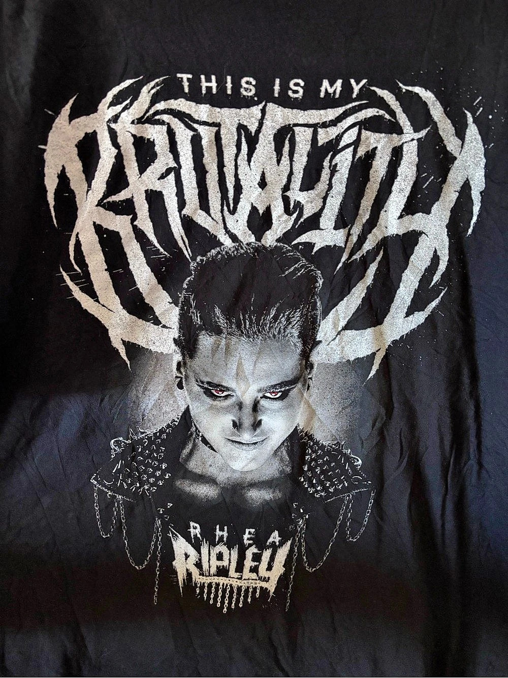 WWE Rhea Ripley Graphic Tee Black & White Size 3X